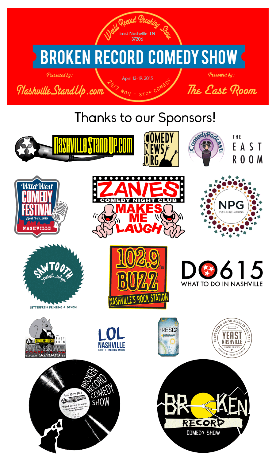 thanks to all of our sponsors!