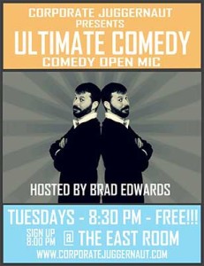ultimate comedy @ the east room every tues