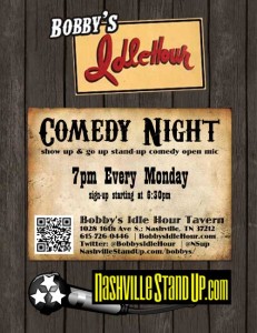 Bobby's Idle Hour Comedy Night OPEN MIC