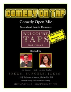 Comedy On Tap OPEN MIC - 2nd & 4th Thursdays at Belcourt Taps.