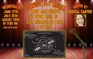 Twin Kegs Open Mic - 3rd Wed of every month