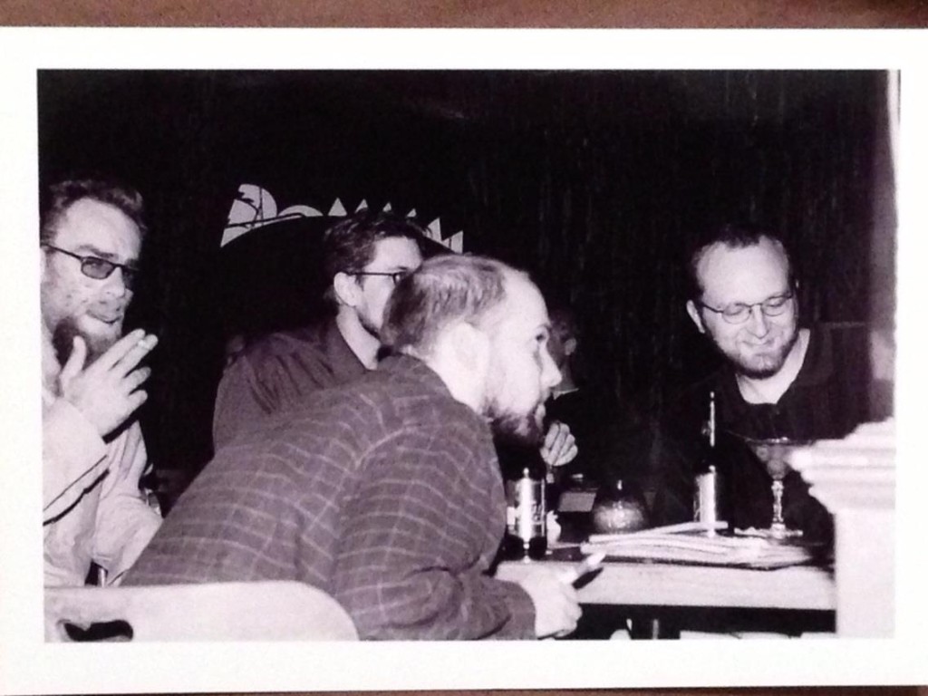 L-R: Craig Smith, Ryan Williams, Jesse Perry, Chad Riden at The Cantina / Bar Car, circa 2003-4. Photo credit: Candice Self-Perry.