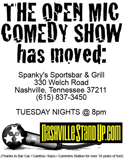 Tues night open mic now @ Spankys